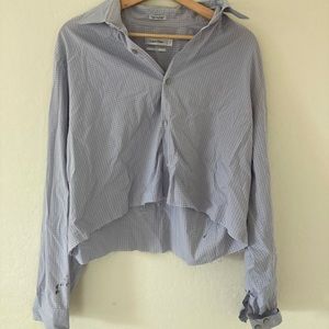 Grungy Calvin Klein cropped shirt